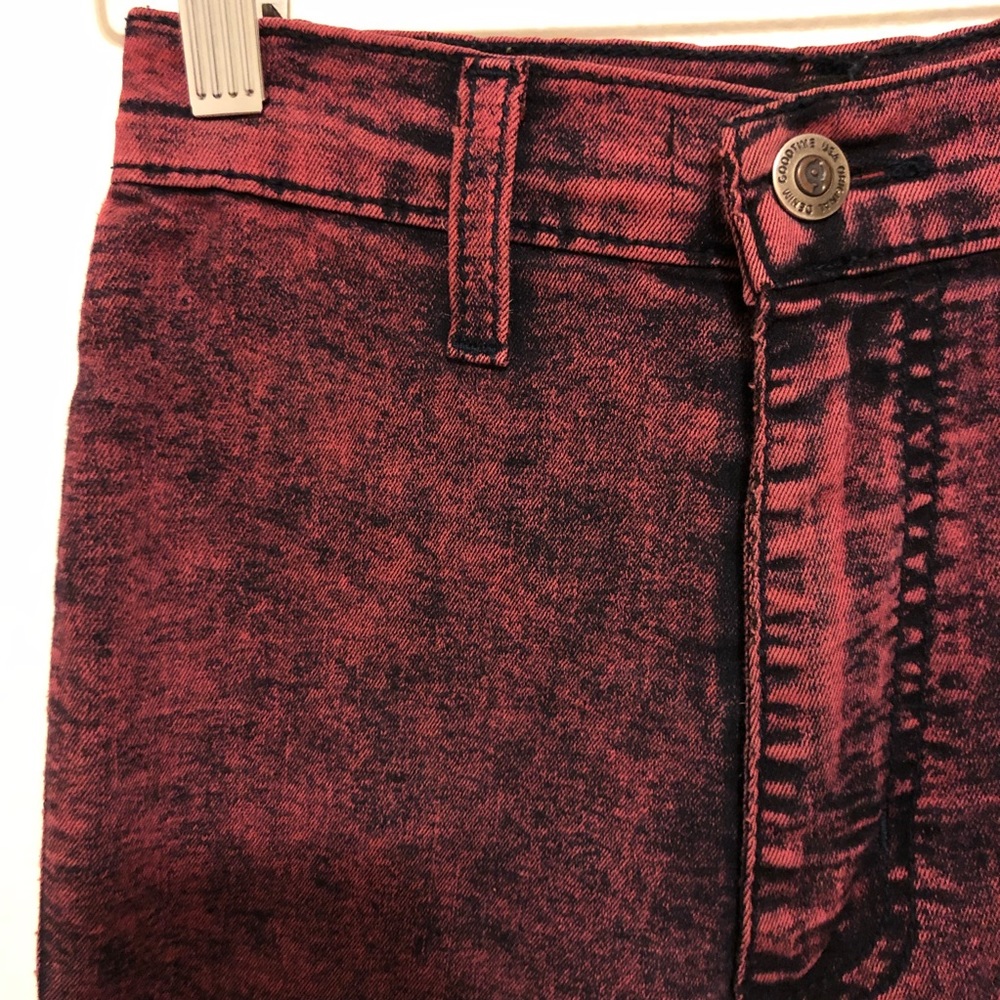 ⚡️MAKE A OFFER⚡️ Pink Overdye Skinny High Rise Jeggings 3